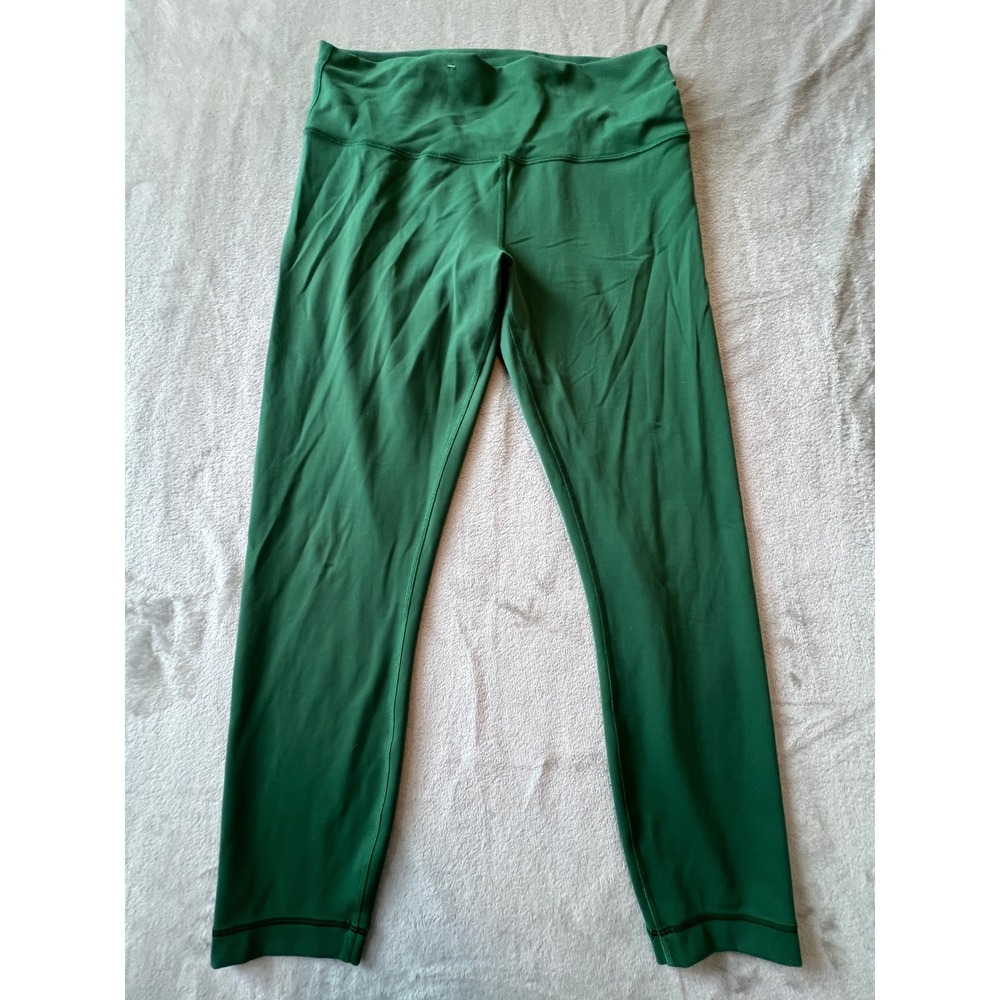 Lululemon Leggings Womens 12 Green Wunder Under High Rise Yoga Athletic